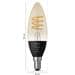 Philips Hue White Ambiance Filament Lampe, Kerze, 4,4W, E14, 350lm, 2700K (929003145201)