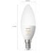 Philips Hue White Ambiance Smarte LED Lampe, Kerze, E14, 5,2W, 470lm, 4000K (929002294403)