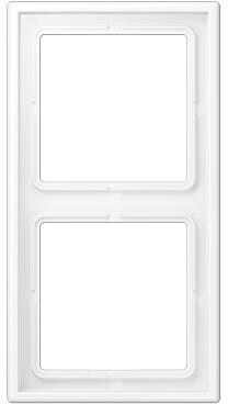 Jung LS982WWM Rahmen, 2fach, Serie LS, schneeweiß matt