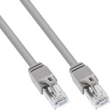 InLine Patchkabel, S/FTP (PiMf), Cat.6 zert., 250MHz, PVC, Kupfer, grau, 0,3m (76733A)
