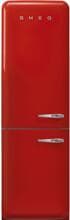 Smeg FAB32LRD6 50"s Style Retro Stand Kühl-Gefrierkombination, 60 cm breit, 331 L, Linksanschlag, Multiflow, LED-Display, rot