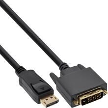 InLine DisplayPort zu DVI Konverter Kabel, schwarz, 1,5m (17114)