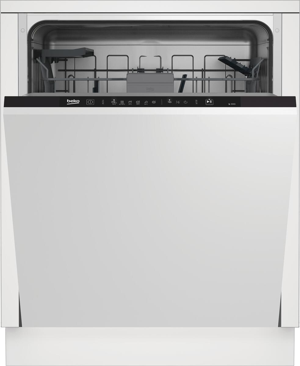 Beko BDIT16430 Vollintegrierter XL Geschirrspüler, 60 cm breit, 14 Maßgedecke, WaterSafe+, 6 Programme, LedSpot, SelFit