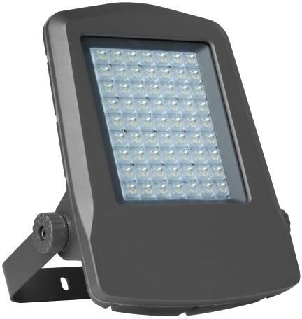 Brumberg MATRIX midi LED-Fluter, 100W, 3000K, symmetrisch, 230V AC, 100°, IP66, schaltbar, titan matt (60805643)