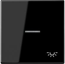 Jung LS990KO5LSW Wippe mit Symbol "Licht", mit Lichtleiter, schwarz
