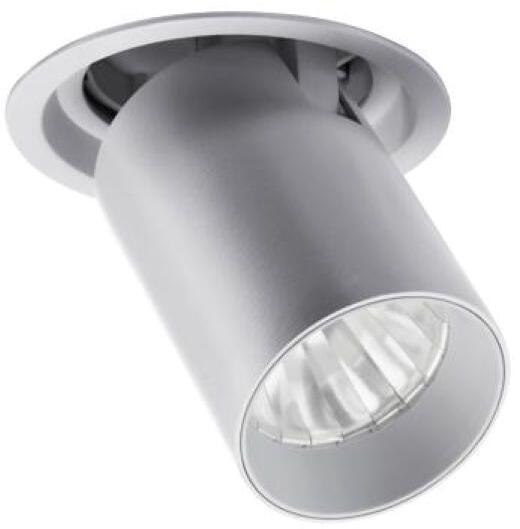 Brumberg TRAXX MIDI LED-Einbaurichtstrahler 230 V AC, 50 Hz, 20 W, 25°, 3.000 K, CRI > 90, 2404 lm, rund, silber (88752163)