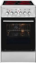Exquisit ECM 5-4.1 EEK: A Elektro-Standherd mit Glaskeramikfeld, 50 cm breit, 47 L, Restwärmeanzeige, inox (0480039)