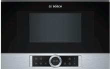 Bosch BFR634GS1 Serie 8 Einbau-Mikrowelle, 900 W, 21l, AutoPilot 7, Schwenktür, Edelstahl