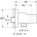 GROHE Vitalio Universal Wandanschlussbogen, Quickfix, 1/2