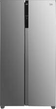 Beko GNO5324XPN Stand Side-by-Side Kombination, 91 cm breit, 532 L, NoFrost, LED Illumination, EcoModus, Edelstahl