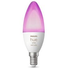 Philips Hue White & Color Ambiance Smarte LED Lampe, Kerze, E14, 5,3W, 470lm, 4000K (929002294204)