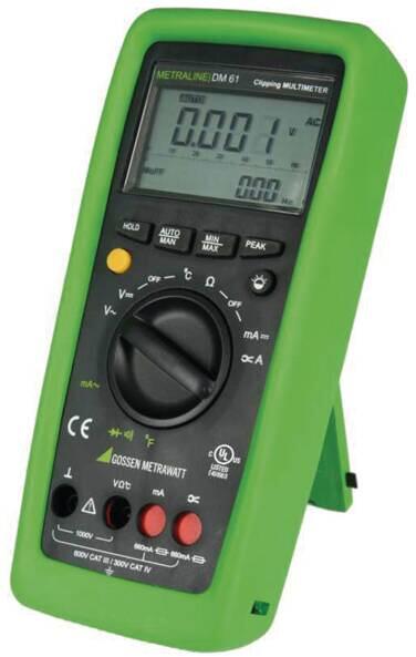 Gossen M194A METRALINE DM 61 Digital- Multimeter mit Clip-Faktor für Stromzange (5711392)