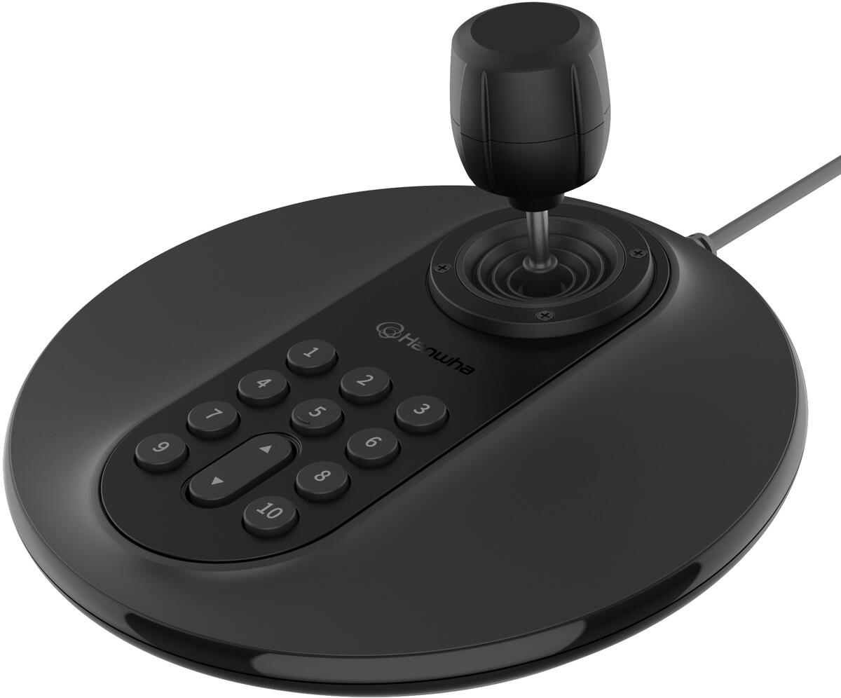 Hanwha Vision Controller, 3D-Joystick-Steuerung, Schnelle und einfache Installation, Hall-Effekt 3 Achsen, schwarz (SPC-2001)