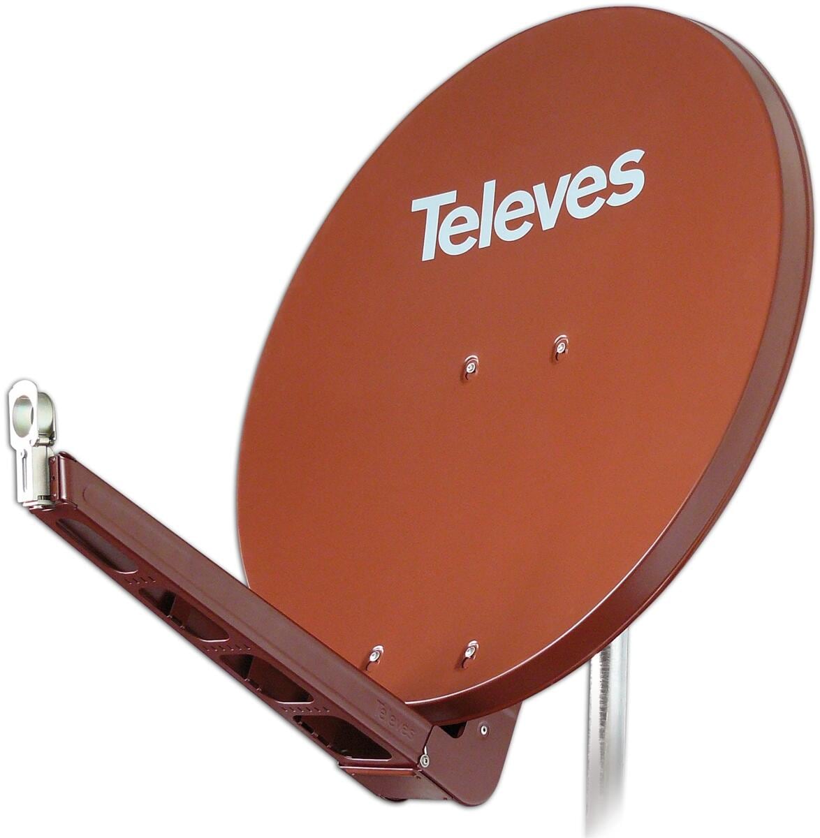 Televes S75QSD-Z Aluminium Sat-Reflektor, ziegelrot (790203)