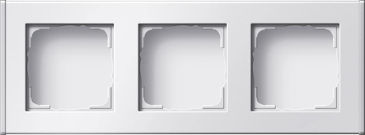 Profil 55 3fach für senkrechte und waagerechte Installation 3fach, Profil 55 Installation Aufputz, Reinweiß (lackiert), Gira 136327