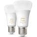 Philips Hue White Ambiance E27 Lampe, Doppelpack, A60, 9W, 806lm, 4000K (929002489802)