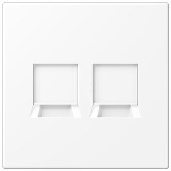 Jung LS1969-2WEWWM Abdeckung (gerastet), Serie LS, schneeweiß matt