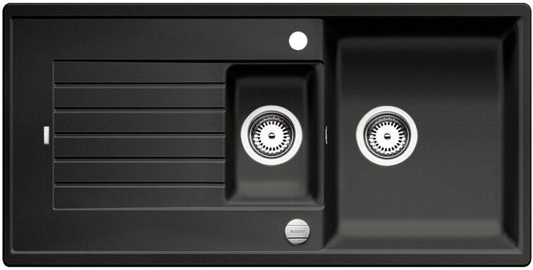 Blanco Zia 6 S Granitspüle mit Ablauffernbedienung, reversibel, anthrazit (514740)