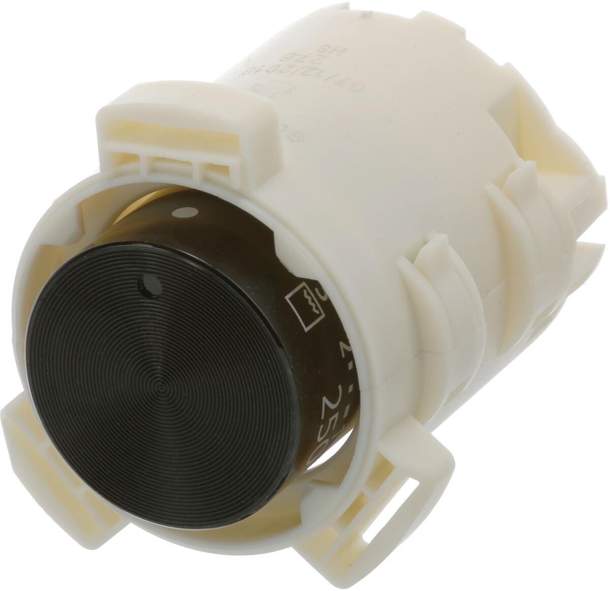 Bosch Siemens 10010630 Drehgriff-Temperatur, rund, versenkbar, schwarz, unbeleuchtet;, Bedruckung: hellgrau