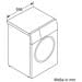 Bosch WGB256A40 10 kg Frontlader Waschmaschine, 60 cm breit, 1600 U/Min, AquaStop, Dosierautomatik, Kindersicherung, Innenbeleuchtung, HomeConnect, weiß