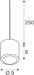 SLV OCULUS Pendelleuchte, Dim-to-Warm 2000-3000K, rund, Phase dimmbar, Pendellänge 250cm