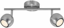 Nordlux Chicago 2 Spotlight, GU10, 2x10W, gebürsteter stahl (2113230132)