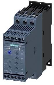 Siemens 3RW4028-1TB04 Sanftstarter S0 38 A, 18,5 kW/400 V, 40 °C AC 200-480 V, AC/DC 24 V Schraubklemmen Thermistormotorschutz