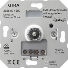 Gira DALI-Potentiometer mit integriertem Netzteil (202800)