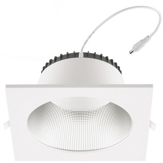 EVN DECIDE LED Deckeneinbau, quadratisch, 35W, IP54, 200-240V, 3000K/4000K/5700K, 4165/4445/4305lm, Phasendimmbar, weiß (ET54354125)
