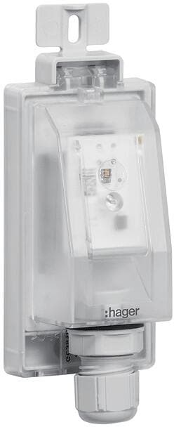 Hager EEN003 Aufbaufühler für Uhren EGNx und Dämmerungsschalter EEN10x