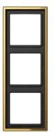 Rahmen 3-fach, goldfarben, LS 990, Jung GO2983