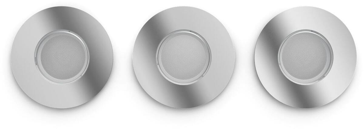 Philips Hue White Ambiance Adore Badezimmer-Einbauspot, LED, GU10, 1200lm, IP20, 4,2W, chrom (929003807901)