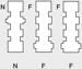 Rutenbeck (10310114) TAE 2X6/6 NFF AP TAE-Steckdose, 3-fach, 3 x 6-polig, reinweiß