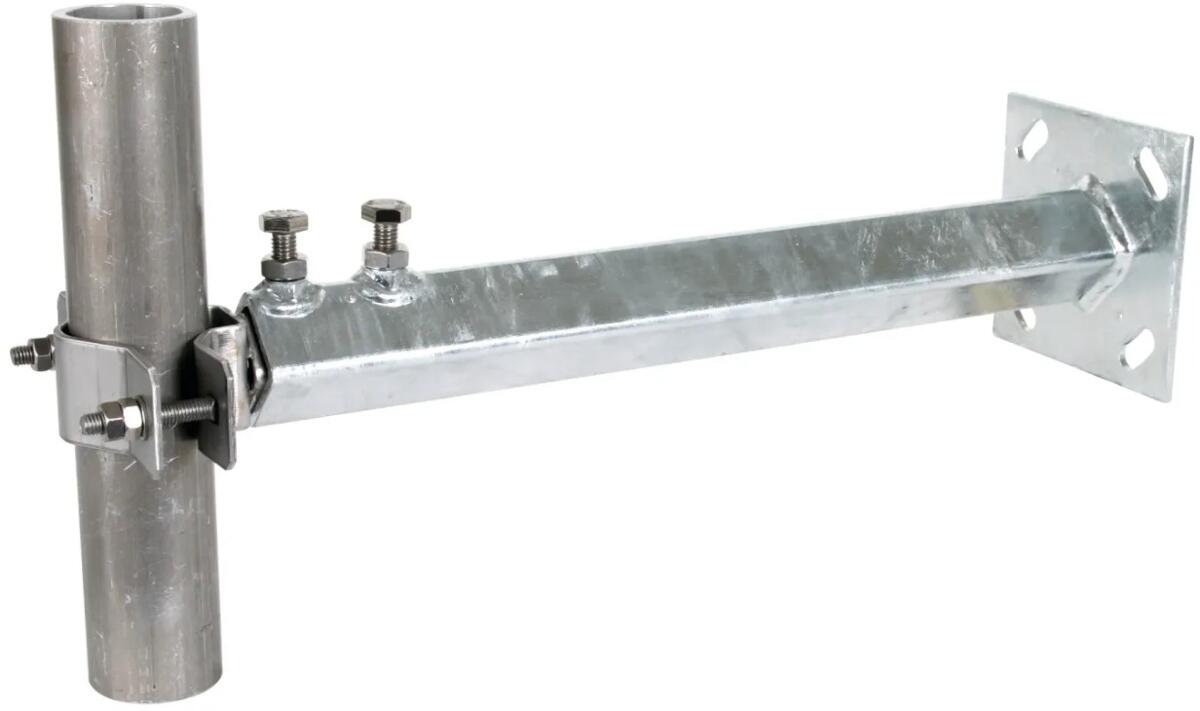 Dehn WB D40.50 V400.700 STTZN V2A Wandbefestigung St/tZn-NIRO für Rohre D 40-50mm, Wandabstand 400-700mm (105343)