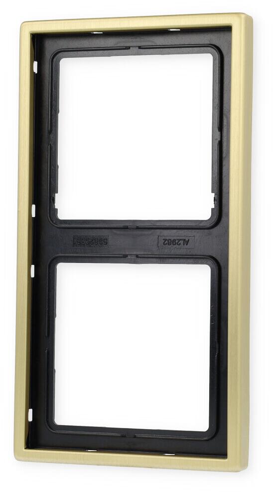 Rahmen 2-fach, messing classic, LS 990, Jung ME2982C