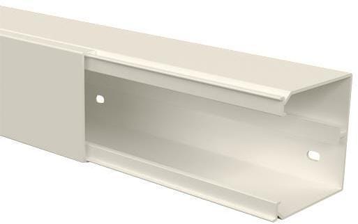 GGK 11031 Leitungsführungskanal LFG 60x60-9010, PVC, mit Bodenlochung, alpinweiß