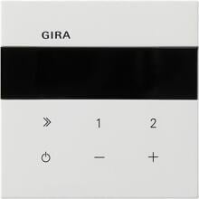 Gira 320112 Unterputz Radio Flächenschalter, WLAN, Bluetooth, Reinweiß glänzend