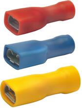 Klauke 830/3V Flachsteckhülsen vollisoliert, 1,5-2,5 mm², blau, 100 Stck.