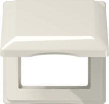 Jung AS581BFKL Klappdeckel 80,5 x 80,5 mm (mit Rückstellfeder), weiß (ivory)