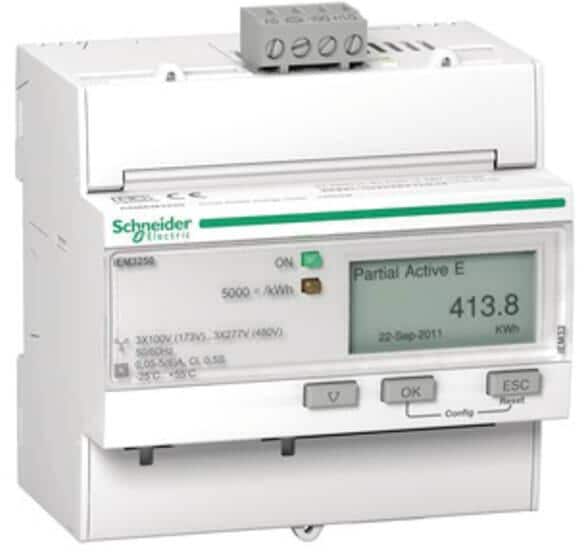 Schneider Electric A9MEM3250 Energiezähle 3-phasig, 5A, erweiterte Messfunktion, Modbus