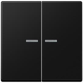 Jung A102KO5BFSWM Wippe mit Lichtleiter, Serie A, graphitschwarz matt