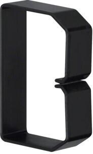 Hager B600803 Drahthalteklammer 60080, schwarz