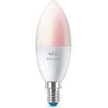 Wiz Wi-Fi BLE 40W C37 E14 922-65 RGB 2PF/6 Lampe in Kerzenform, 4,9W, 470lm, 2200-6500K, satiniert (929002448832)