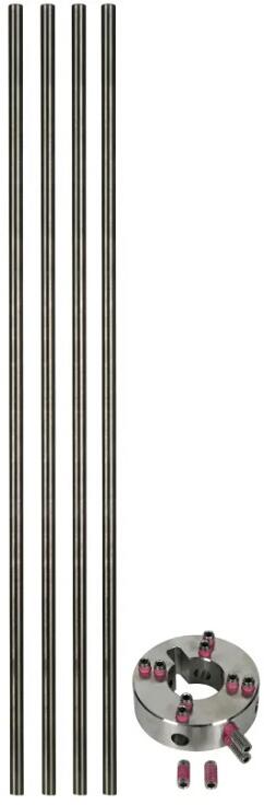 Dehn BFRS D80 B35 4FSP 10 530 V2A Befestigungsset für seitl. Fangspitzen vier Fangspitzen Niro D=10mm L=530mm (819184)