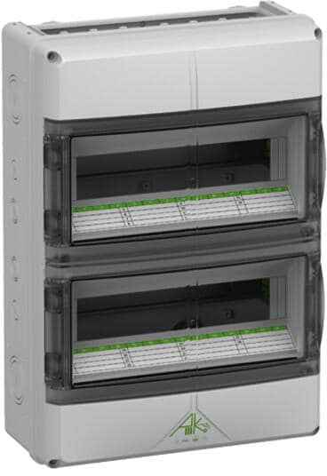 Spelsberg AK-F 28 Kleinverteiler, 28 Teilungseinheiten, IP65, 2-reihig, 315x450x155 mm (73352801)