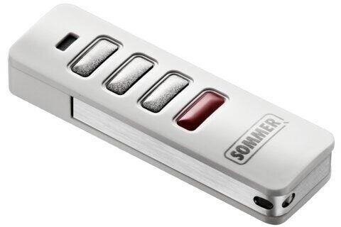 Sommer 3-Befehl Pearl Status Handsender, weiß/Edelstahl (S10448-00001)