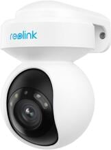 Reolink E Series E540 5 MP WLAN PTZ Überwachungskamera mit Personen- und Fahrzeugerkennung, integriertem Scheinwerfer und Sirene, weiß (rle540)