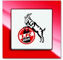 Busch-Jaeger 2000/6 UJ/04 Fanschalter 1.FC Köln, Bundesliga Fanschalter, Aus- und Wechselschaltung (2CKA001012A2203)