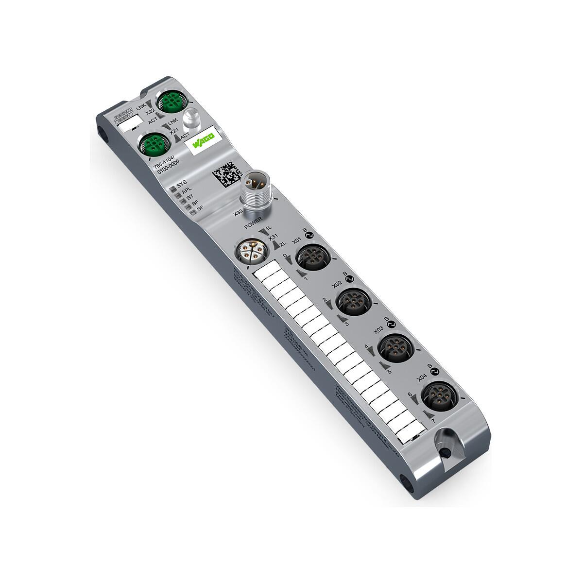 Wago 765-4104/100-000 4-Port-IO Link Master Class B, Profinet, 24VDC/2A, 4xM12-Anschluss, SlimLine, IP67