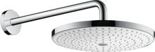 hansgrohe Raindance Select S Duschkopf 300 2 Strahlarten mit Brausearm, Metall, 17 l/min, 301 mm, Weiß/Chrom, (27378400)